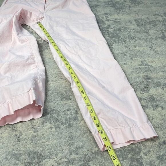 Talbots Boyfriend Pants Light Pastel Pink Spring Summer Sz 10 Petite - Picture 6 of 9
